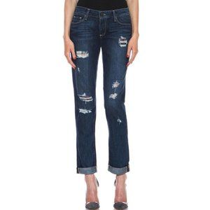 Paige Denim Destroyed Flannel Patched Jimmy Jimmy Skinny Jean - 26